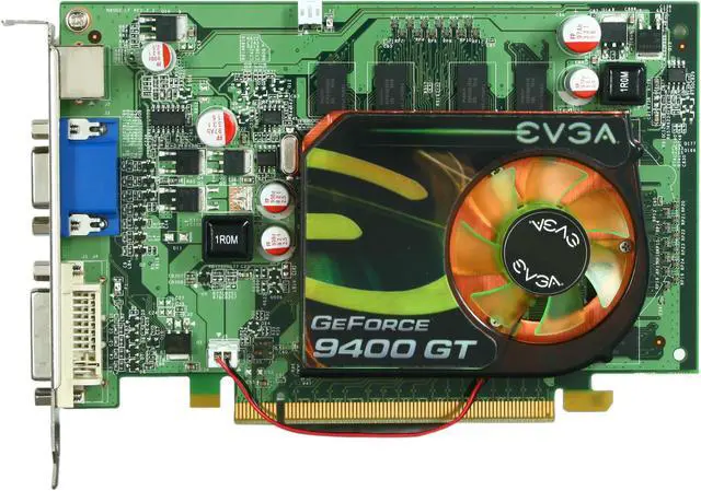 Alt view image 3 of 5 - EVGA GeForce 9400 GT 1GB DDR2 PCI Express 2.0 x16 Graphics Card 01G-P3-N943-LR