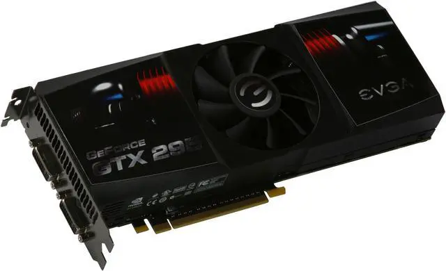 Main image of EVGA 017-P3-1296-AR GeForce GTX 295 Superclocked Edition 1792MB 896 (448 x 2)-bit DDR3 PCI Express 2.0 x16 HDCP Ready SLI Supported Video Card
