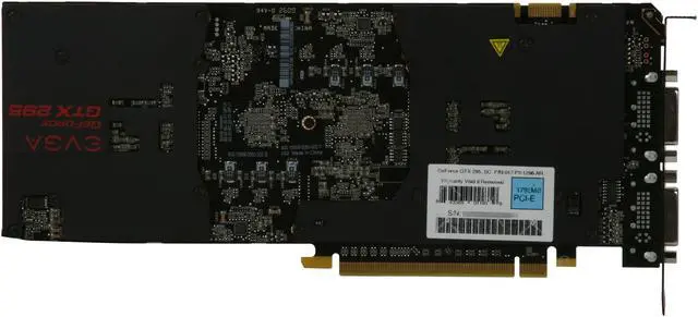 Alt view image 4 of 6 - EVGA 017-P3-1296-AR GeForce GTX 295 Superclocked Edition 1792MB 896 (448 x 2)-bit DDR3 PCI Express 2.0 x16 HDCP Ready SLI Supported Video Card