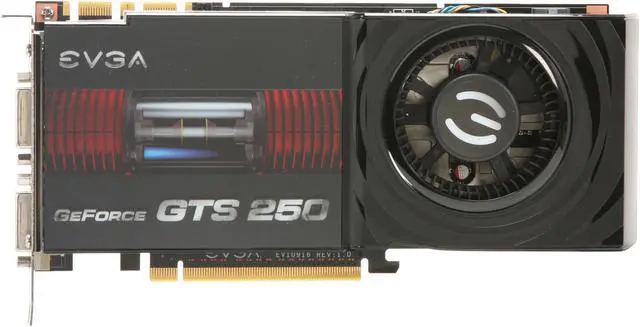 Alt view image 3 of 5 - EVGA GeForce GTS 250 1GB DDR3 PCI Express 2.0 x16 SLI Support Graphics Card 01G-P3-1158-TR