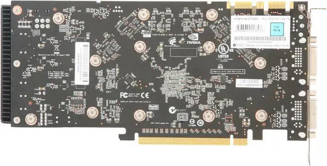 Alt view image 4 of 5 - EVGA GeForce GTS 250 1GB DDR3 PCI Express 2.0 x16 SLI Support Graphics Card 01G-P3-1158-TR