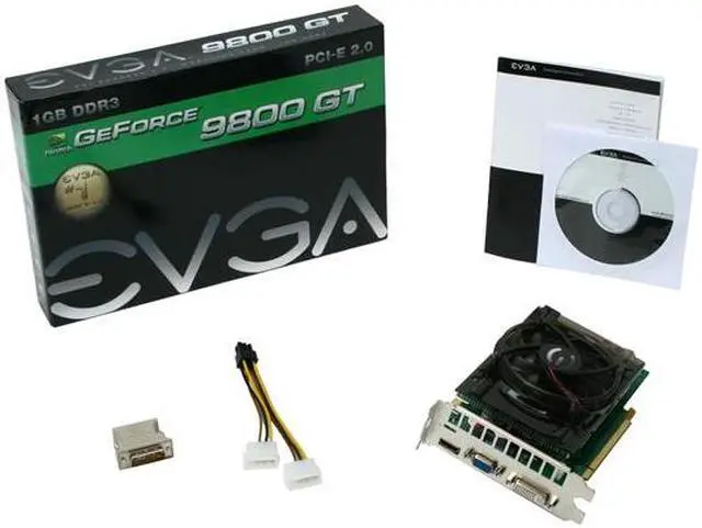 Alt view image 6 of 6 - EVGA 01G-P3-N988-TR GeForce 9800 GT HDMI 1GB 256-bit DDR3 PCI Express 2.0 x16 HDCP Ready SLI Support Video Card
