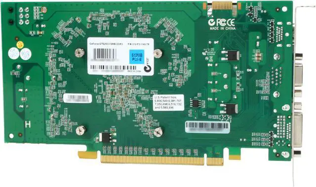 Alt view image 4 of 6 - EVGA GeForce GTS 250 512MB DDR3 PCI Express 2.0 x16 SLI Support Graphics Card 512-P3-1140-TR