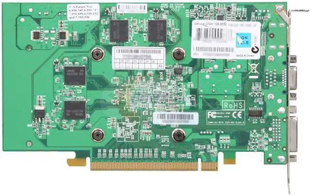 Alt view image 4 of 5 - EVGA GeForce GT 240 1GB DDR5 PCI Express 2.0 x16 Graphics Card 01G-P3-1246-LR