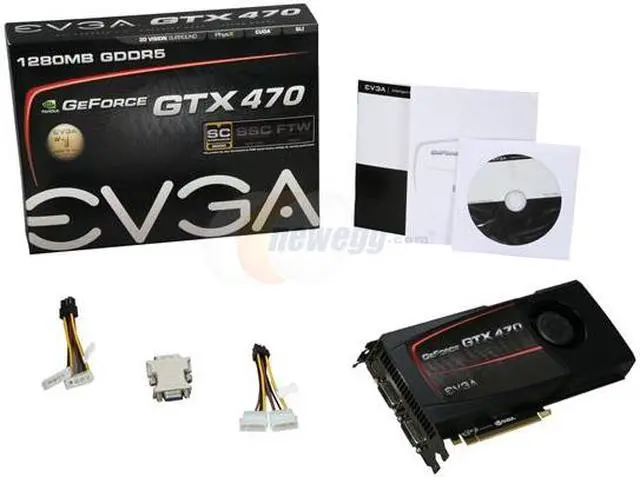 Alt view image 6 of 6 - EVGA 012-P3-1472-AR GeForce GTX 470 (Fermi) SuperClocked 1280MB 320-bit GDDR5 PCI Express 2.0 x16 HDCP Ready SLI Support Video Card
