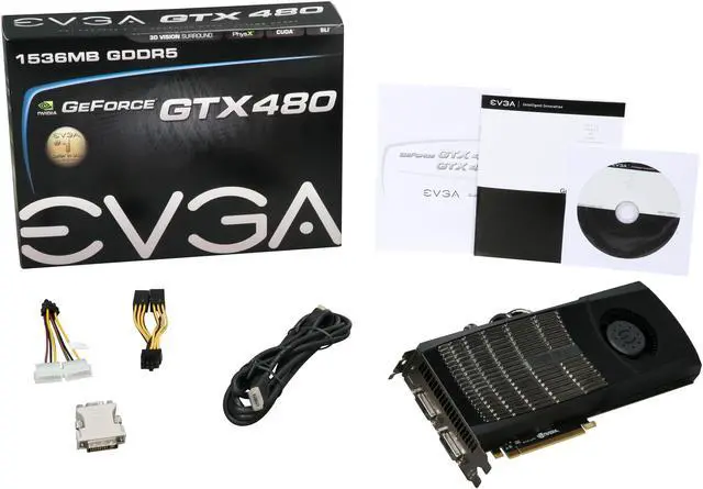 Alt view image 6 of 6 - EVGA GeForce GTX 480 (Fermi) 1536MB GDDR5 PCI Express 2.0 x16 SLI Support Graphics Card 015-P3-1480-AR