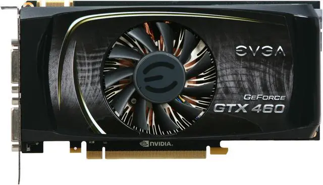 Alt view image 3 of 6 - EVGA 768-P3-1362-AR GeForce GTX 460 (Fermi) Superclocked 768MB 192-bit GDDR5 PCI Express 2.0 x16 HDCP Ready SLI Support Video Card