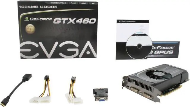 Alt view image 6 of 6 - EVGA GeForce GTX 460 (Fermi) 1GB GDDR5 PCI Express 2.0 x16 SLI Support Graphics Card 01G-P3-1370-TR