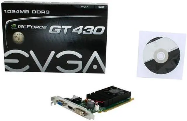 Alt view image 4 of 4 - EVGA GeForce GT 430 (Fermi) 1GB DDR3 PCI Express 2.0 x16 Graphics Card 01G-P3-1432-LR