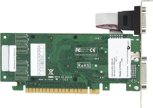Alt view image 4 of 5 - EVGA GeForce 8400 GS 1GB DDR3 PCI Express 2.0 x16 Graphics Card 01G-P3-1302-LR