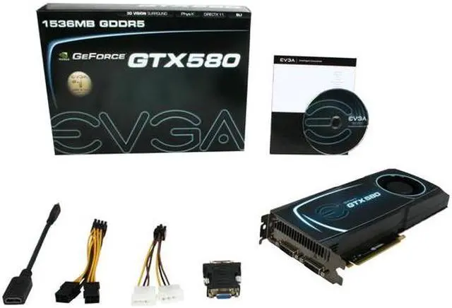 Alt view image 6 of 6 - EVGA GeForce GTX 580 (Fermi) 1536MB GDDR5 PCI Express 2.0 x16 SLI Support Graphics Card 015-P3-1580-AR