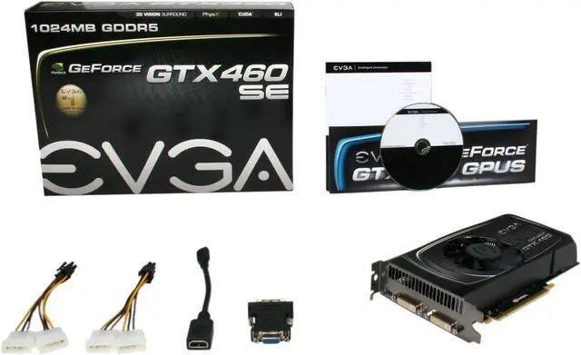 Alt view image 6 of 6 - EVGA GeForce GTX 460 SE (Fermi) 1GB GDDR5 PCI Express 2.0 x16 SLI Support Graphics Card 01G-P3-1366-TR