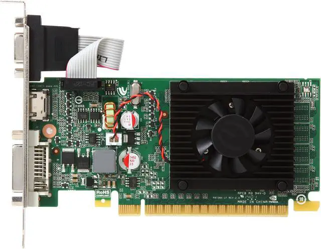 Alt view image 3 of 5 - EVGA 8 GeForce 8400 GS 512MB DDR3 PCI Express 2.0 x16 Low Profile Graphics Card 512-P3-1300-LR