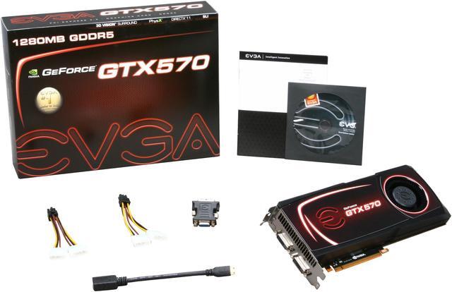 Alt view image 6 of 6 - EVGA GeForce GTX 570 (Fermi) 1280MB GDDR5 PCI Express 2.0 x16 SLI Support Graphics Card 012-P3-1570-AR