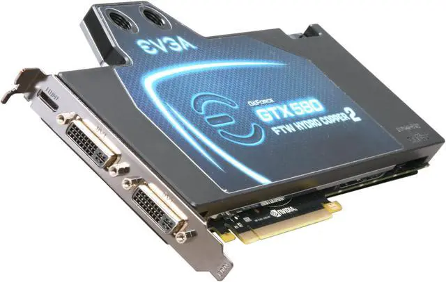 Main image of EVGA 015-P3-1589-AR GeForce GTX 580 (Fermi) FTW Hydro Copper 2 1536MB 384-bit GDDR5 PCI Express 2.0 x16 HDCP Ready SLI Support Video Card