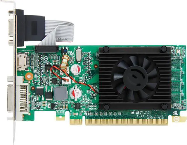 Alt view image 3 of 5 - EVGA GeForce 210 512MB DDR3 PCI Express 2.0 x16 Low Profile Graphics Card 512-P3-1310-LR