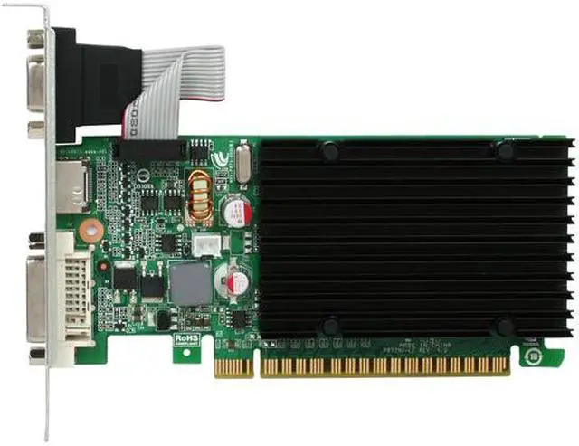 Alt view image 3 of 5 - EVGA GeForce 8400 GS 1GB DDR3 PCI Express 2.0 Low Profile Ready Graphics Card 01G-P3-1303-KR