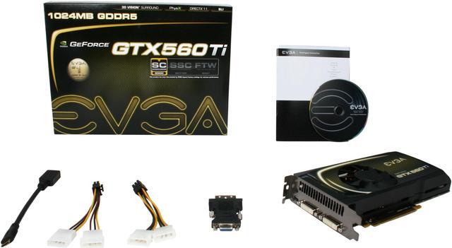 Alt view image 6 of 6 - EVGA SuperClocked 01G-P3-1563-AR GeForce GTX 560 Ti (Fermi) 1GB 256-bit GDDR5 PCI Express 2.0 x16 HDCP Ready SLI Support Video Card