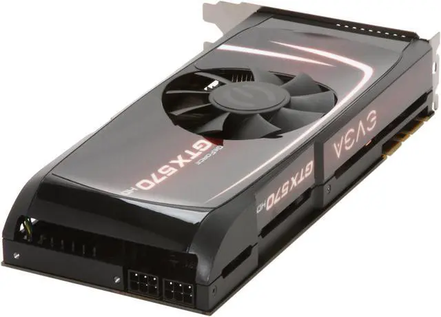 Alt view image 5 of 6 - EVGA SuperClocked 012-P3-1573-KR GeForce GTX 570 HD w/Display-Port (Fermi) 1280MB 320-bit GDDR5 PCI Express 2.0 x16 HDCP Ready SLI Support Video Card