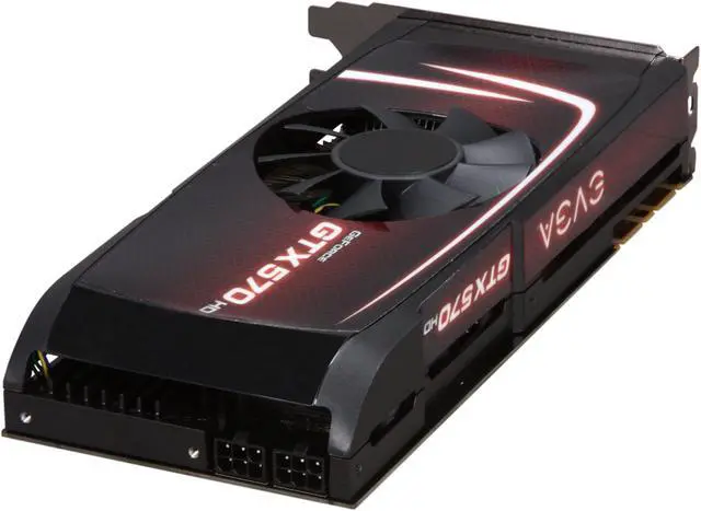 Alt view image 5 of 6 - EVGA 012-P3-1571-AR GeForce GTX 570 HD w/Display-Port (Fermi) 1280MB 320-bit GDDR5 PCI Express 2.0 x16 HDCP Ready SLI Support Video Card