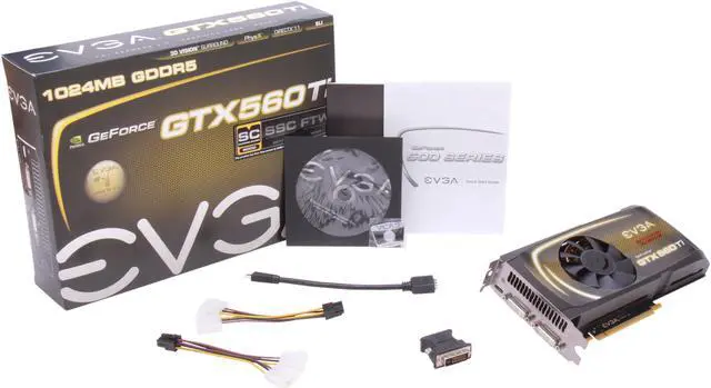 Alt view image 7 of 7 - EVGA 01G-P3-1563-KR GeForce GTX 560 Ti Superclocked (Fermi) 1GB 256-bit GDDR5 PCI Express 2.0 x16 HDCP Ready  SLI Support Video Card