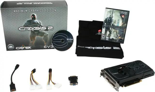 Alt view image 6 of 6 - EVGA 01G-P3-1563-A1 GeForce GTX 560 Ti (Fermi) Maximum Graphics Edition Crysis 2 1GB 256-bit GDDR5 PCI Express 2.0 x16 HDCP Ready SLI Support Video Card