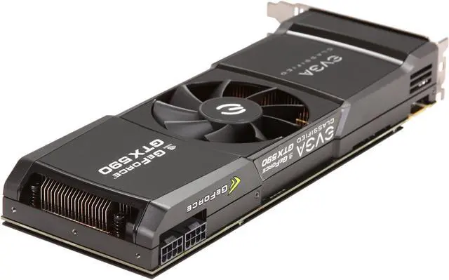 Alt view image 5 of 6 - EVGA GTX 590 CLASSIFIED Limited Edition 3GB 768-bit GDDR5 PCI express 2.0 x16, 3xDual-Link DVI, DisplayPort,  HDCP Ready, QUAD SLI Ready, PhysX, 3D Vision Surround Support Video Card, 03G-P3-1598-AR