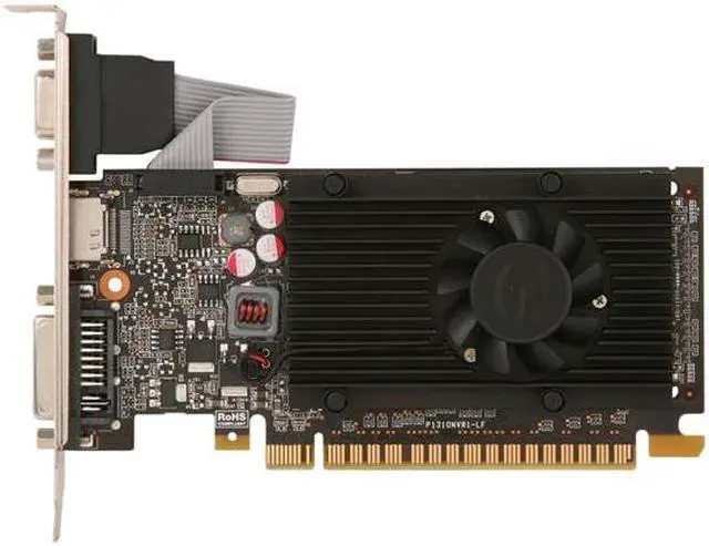 Alt view image 3 of 5 - EVGA GeForce GT 520 (Fermi) 1GB DDR3 PCI Express 2.0 x16 Low Profile Ready Graphics Card 01G-P3-1521-KR