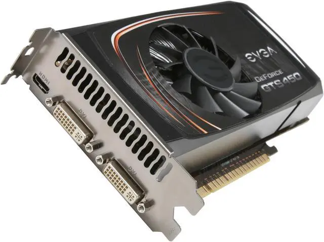 Main image of EVGA GeForce GTS 450 (Fermi) 1GB GDDR5 PCI Express 2.0 x16 SLI Support Graphics Card 01G-P3-1450-RX