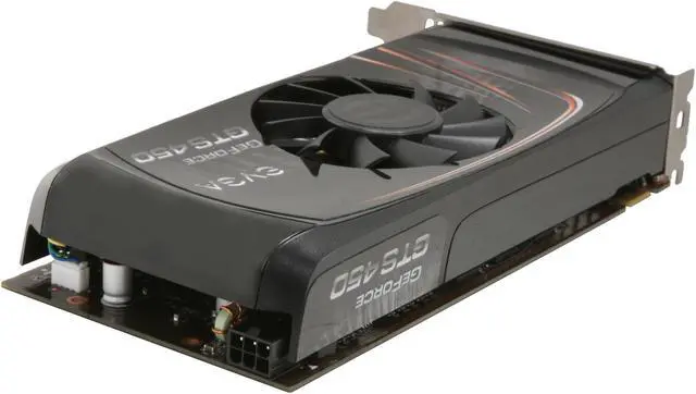 Alt view image 5 of 6 - EVGA GeForce GTS 450 (Fermi) 1GB GDDR5 PCI Express 2.0 x16 SLI Support Graphics Card 01G-P3-1450-RX