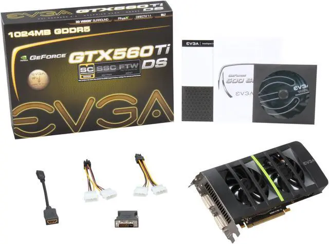 Alt view image 6 of 6 - EVGA SuperClocked 01G-P3-1567-KR GeForce GTX 560 Ti (Fermi) 1GB 256-bit GDDR5 PCI Express 2.0 x16 HDCP Ready SLI Support Video Card
