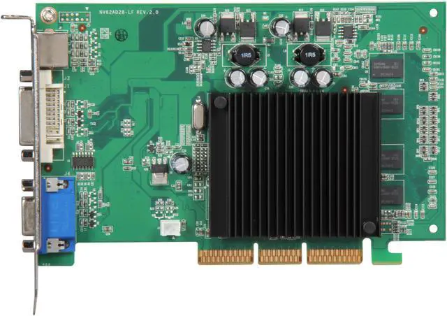 Alt view image 3 of 5 - EVGA GeForce 6200 512MB DDR2 AGP 8X Graphics Card 512-A8-N405-KR