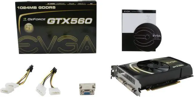 Alt view image 6 of 6 - EVGA GeForce GTX 560 (Fermi) 1GB GDDR5 PCI Express 2.0 x16 SLI Support Graphics Card 01G-P3-1460-KR