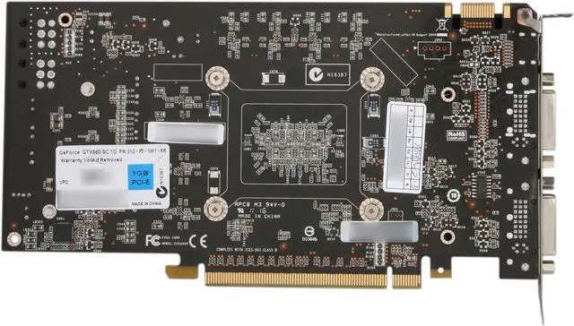 Alt view image 4 of 6 - EVGA SuperClocked 01G-P3-1461-KR GeForce GTX 560 (Fermi) 1GB 256-bit GDDR5 PCI Express 2.0 x16 HDCP Ready SLI Support Video Card