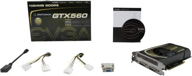 Alt view image 6 of 6 - EVGA SuperClocked 01G-P3-1461-KR GeForce GTX 560 (Fermi) 1GB 256-bit GDDR5 PCI Express 2.0 x16 HDCP Ready SLI Support Video Card