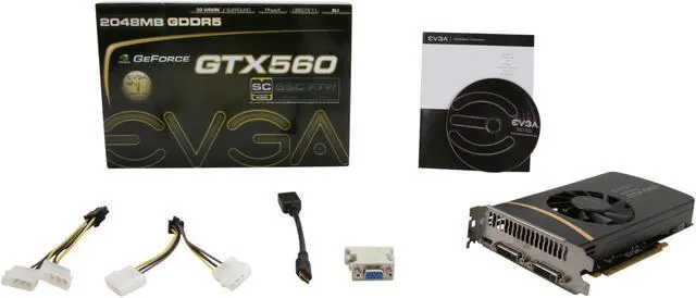 Alt view image 6 of 6 - EVGA SuperClocked 02G-P3-1469-KR GeForce GTX 560 (Fermi) 2GB 256-bit GDDR5 PCI Express 2.0 x16 HDCP Ready SLI Support Video Card