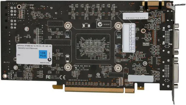 Alt view image 4 of 6 - EVGA SuperClocked 01G-P3-1463-KR GeForce GTX 560 (Fermi) 1GB 256-bit GDDR5 PCI Express 2.0 x16 HDCP Ready SLI Support Video Card
