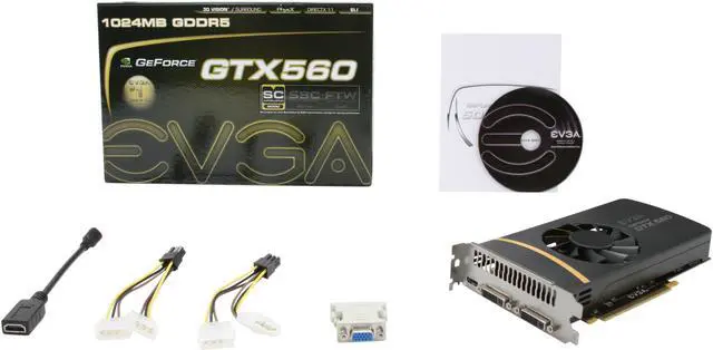 Alt view image 6 of 6 - EVGA SuperClocked 01G-P3-1463-KR GeForce GTX 560 (Fermi) 1GB 256-bit GDDR5 PCI Express 2.0 x16 HDCP Ready SLI Support Video Card