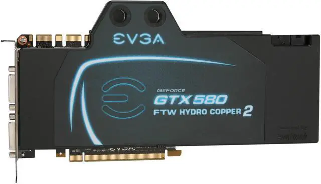 Alt view image 3 of 6 - EVGA 03G-P3-1591-AR GeForce GTX 580 (Fermi) Hydro Copper 2 3072MB 384-bit GDDR5 PCI Express 2.0 x16 HDCP Ready SLI Support Video Card