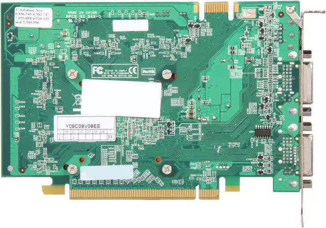 Alt view image 4 of 5 - EVGA GeForce 9400 GT 1GB DDR2 PCI Express 2.0 x16 SLI Support Graphics Card 01G-P3-N945-RX