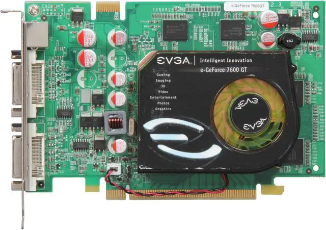 Alt view image 3 of 5 - EVGA GeForce 7600GT 256MB GDDR3 PCI Express x16 SLI Support Graphics Card 256-P2-N550-RX