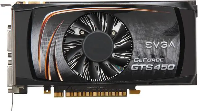 Alt view image 3 of 6 - EVGA GeForce GTS 450 (Fermi) 1GB GDDR5 PCI Express 2.0 x16 SLI Support Graphics Card 01G-P3-1352-KR