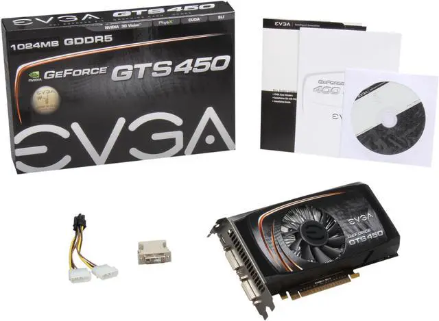 Alt view image 6 of 6 - EVGA GeForce GTS 450 (Fermi) 1GB GDDR5 PCI Express 2.0 x16 SLI Support Graphics Card 01G-P3-1352-KR