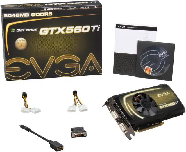 Alt view image 6 of 6 - EVGA GeForce GTX 560 Ti (Fermi) 2GB GDDR5 PCI Express 2.0 x16 SLI Support Graphics Card 02G-P3-1568-KR