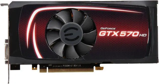 Alt view image 3 of 6 - EVGA 025-P3-1579-AR GeForce GTX 570 (Fermi) HD 2560MB 320-bit GDDR5 PCI Express 2.0 x16 HDCP Ready SLI Support Video Card