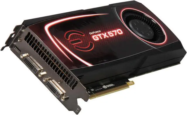 Main image of EVGA GeForce GTX 570 (Fermi) 1280MB GDDR5 PCI Express 2.0 x16 SLI Support Graphics Card 012-P3-1570-RX