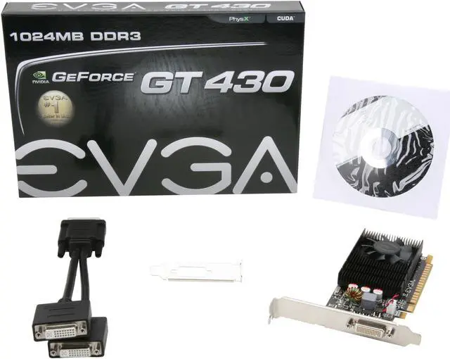 Alt view image 6 of 6 - EVGA GeForce GT 430 (Fermi) 1GB DDR3 PCI Express 2.0 x16 Low Profile Ready Graphics Card 01G-P3-1433-KR