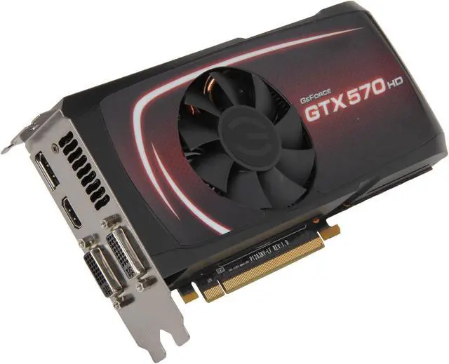 Main image of EVGA HD SuperClocked 012-P3-1573-RX GeForce GTX 570 (Fermi) 1280MB 320-bit GDDR5 PCI Express 2.0 x16 HDCP Ready SLI Support Video Card