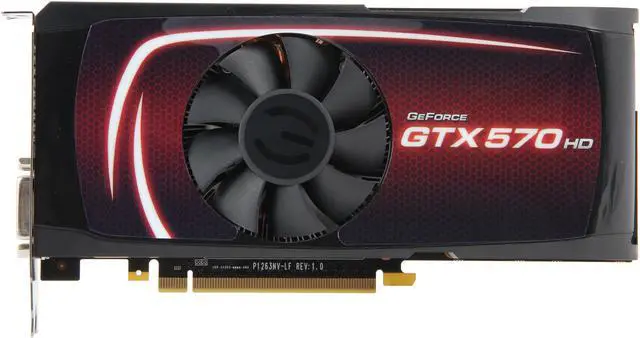 Alt view image 3 of 6 - EVGA HD SuperClocked 012-P3-1573-RX GeForce GTX 570 (Fermi) 1280MB 320-bit GDDR5 PCI Express 2.0 x16 HDCP Ready SLI Support Video Card