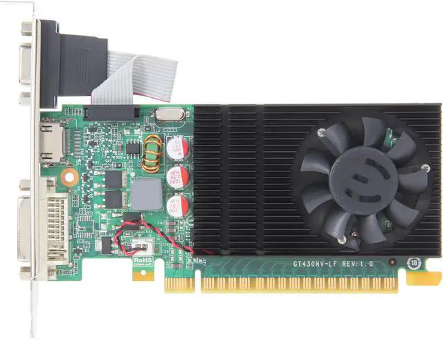 Alt view image 3 of 6 - EVGA GeForce GT 430 (Fermi) 1GB DDR3 PCI Express 2.0 x16 Graphics Card 01G-P3-1432-RX